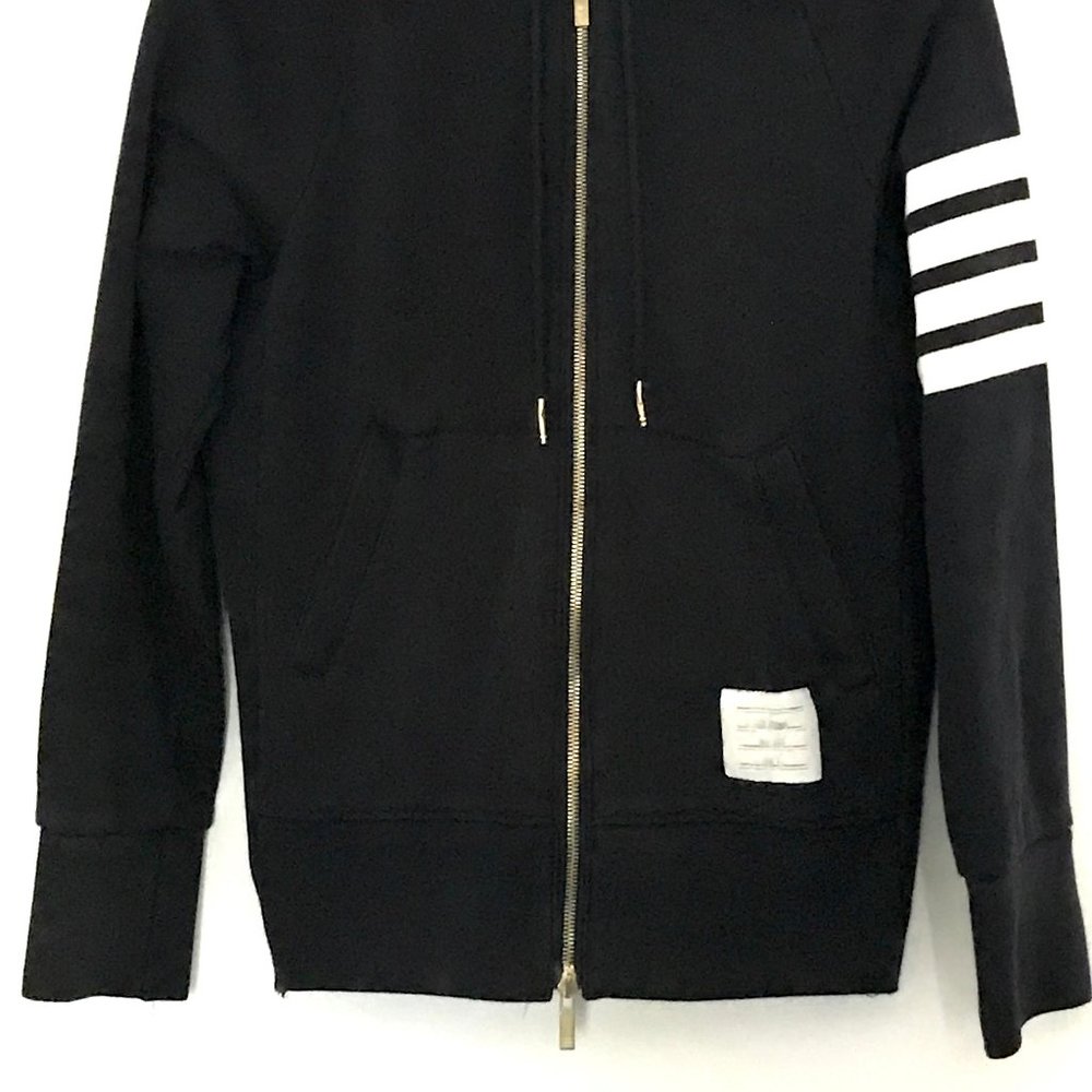 THOM BROWNE 4 Bar Hooded Sweater
